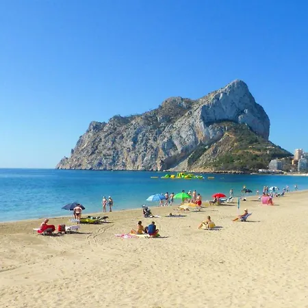 شقة One Bedroom Appartement At Calp 20 M Away From The Beach With Sea View Enclosed Garden And Wifi